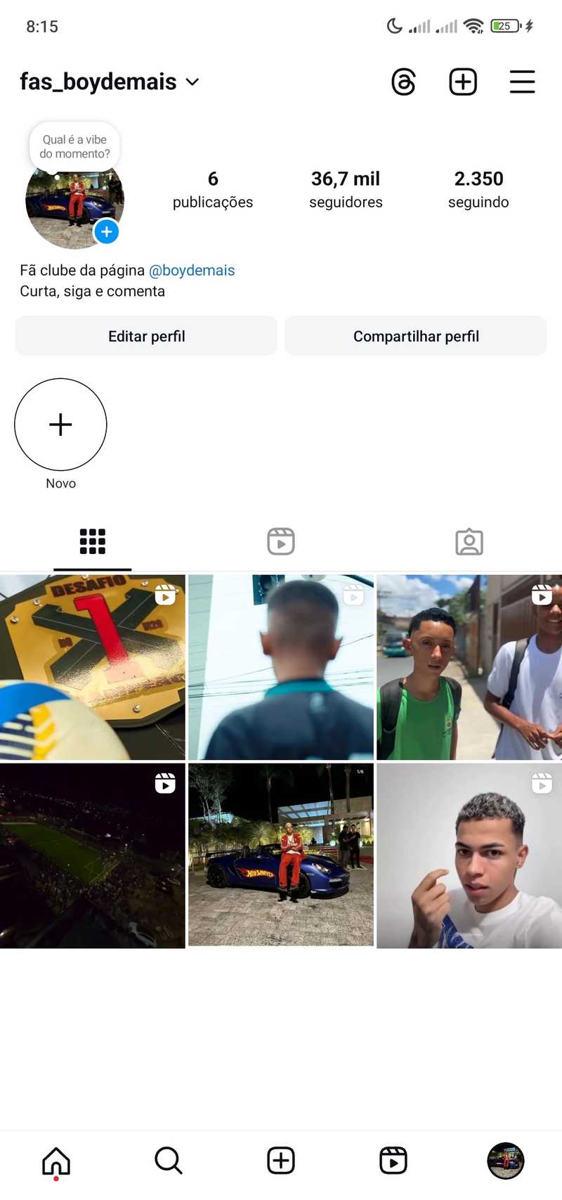 Contas King - Vendas de Contas do Instagram - fas_boydemais