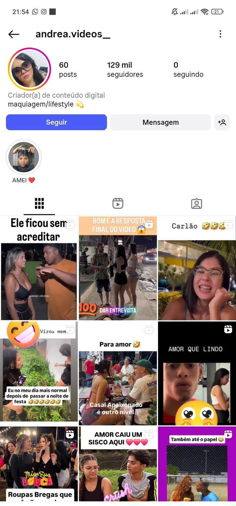 Contas King - Vendas de Contas do Instagram - andrea.videos__