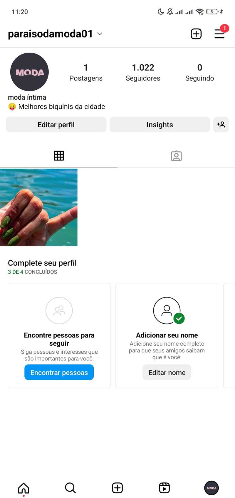 Contas King - Vendas de Contas do Instagram - paraisodamoda01